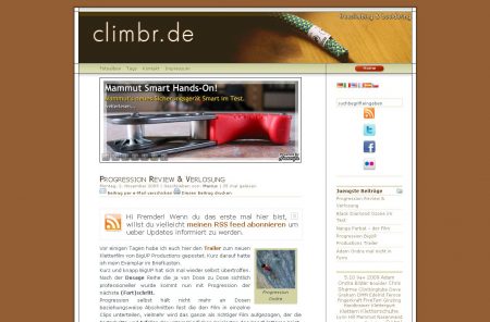 Blog Vorstellung #9 : Climbr.de